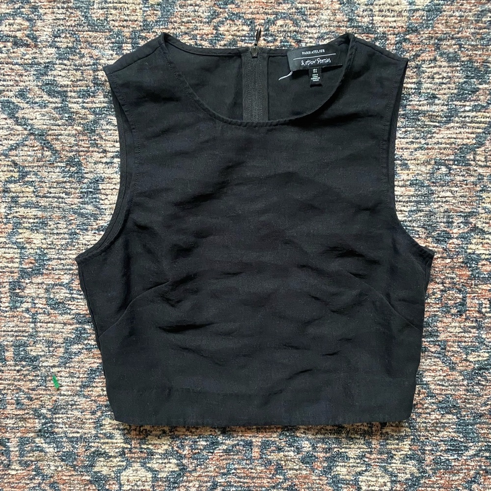 And Other Stories black crop top in size zero